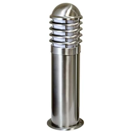Feeltheglow 316 Marine Grade Stainless Steel Bollard Light, Stainless Steel 316 - 23.88 x 8.72 x 8.72 in. FE2563024